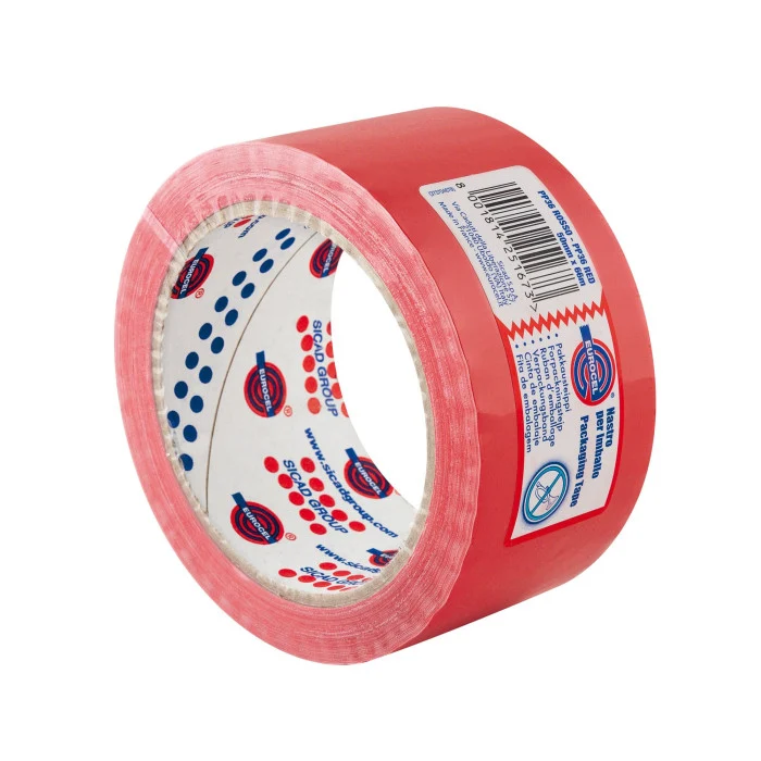 Nastro Adesivo in PPL Rosso 50 mm x 66 mt