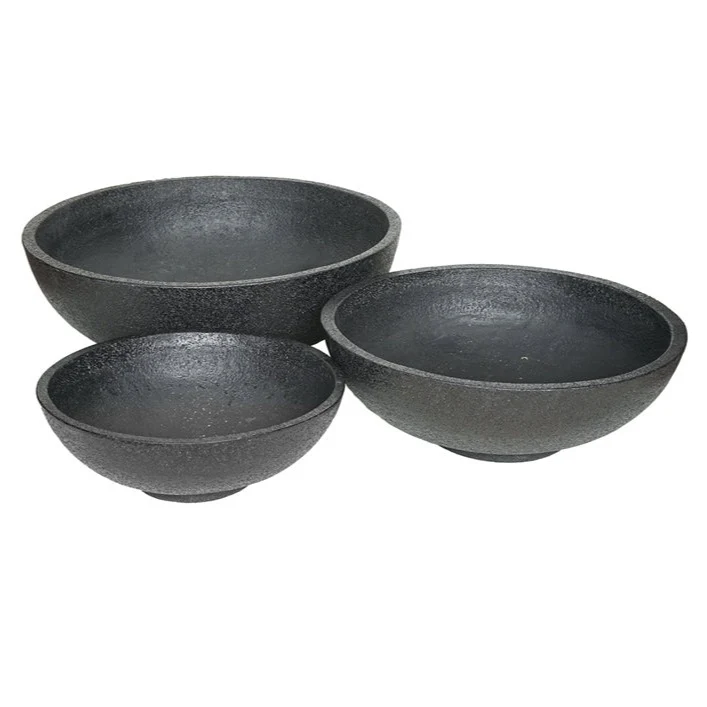 Vaso in Fibrocemento Nero 75 x 25 cm