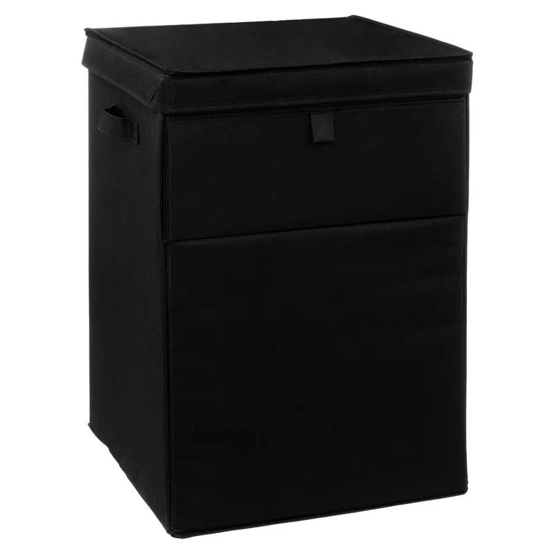 Cesto Portabiancheria Colorama Nero 36 x 36 x 55 cm / 15 kg