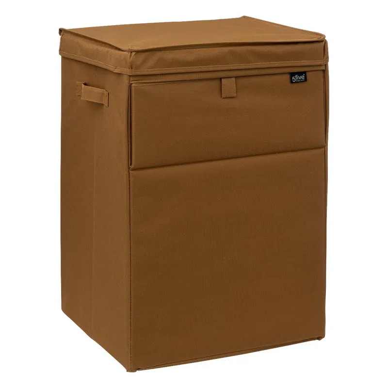 Cesto Portabiancheria Colorama Marrone 36 x 36 x 55 cm / 15 kg