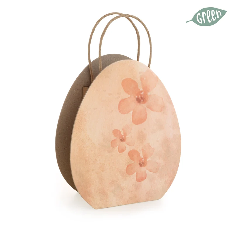 Borsa in Carta Easter Egg Arancio 18 x 15 x 6 cm