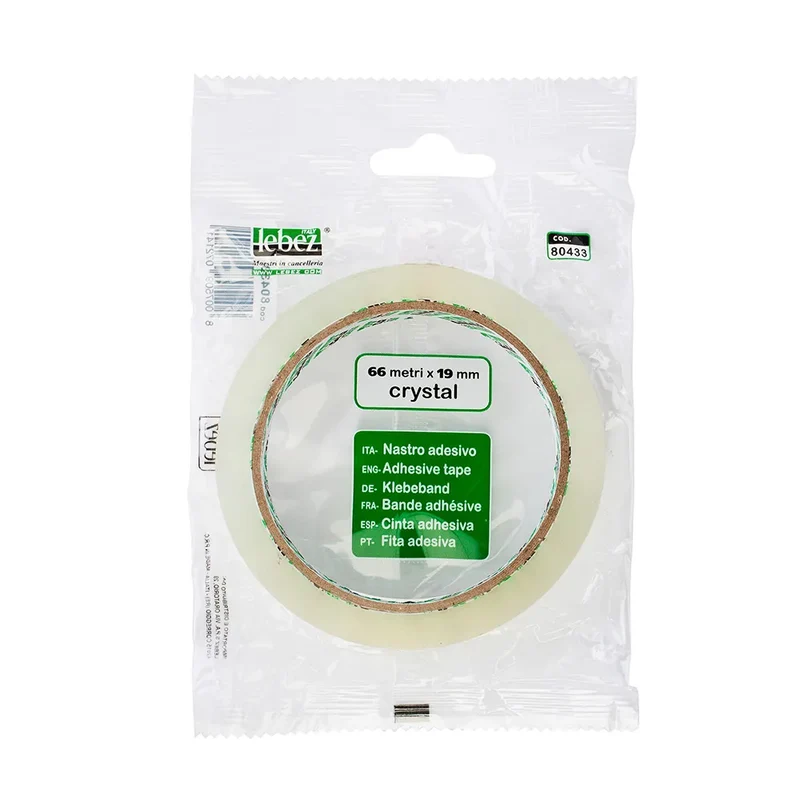 Nastro Adesivo Lebez Crystal 19 mm x 66 mt