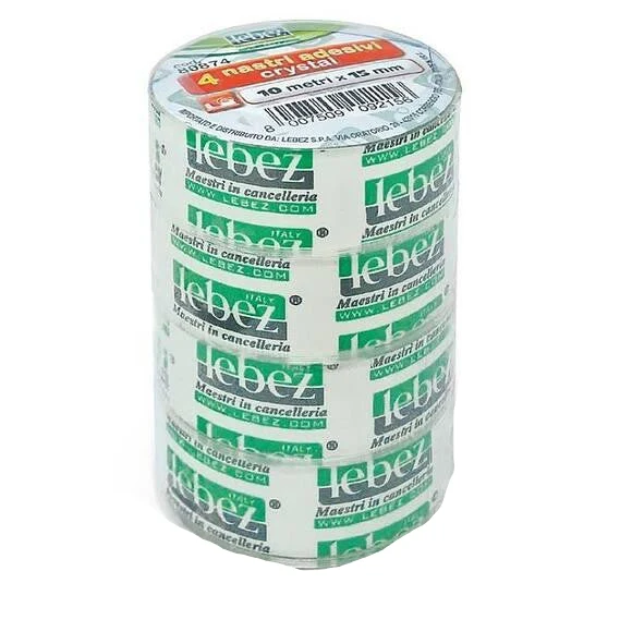 Nastro Adesivo Lebez 15 mm x 10 mt - 4 pezzi
