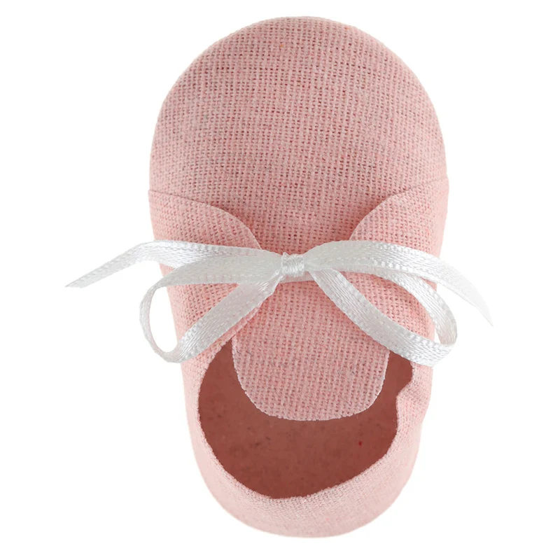 Scatola in Cotone Scarpa Bebé Rosa 9 x 5 x 3 cm - 4 pezzi