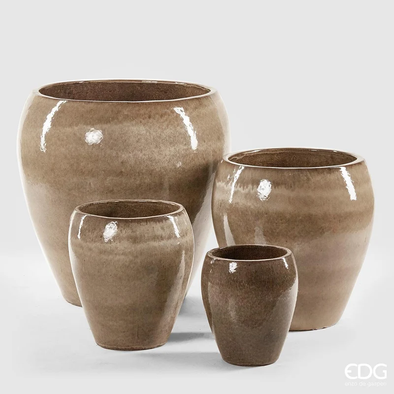 Vaso Glaze Boom 32 cm Sabbia