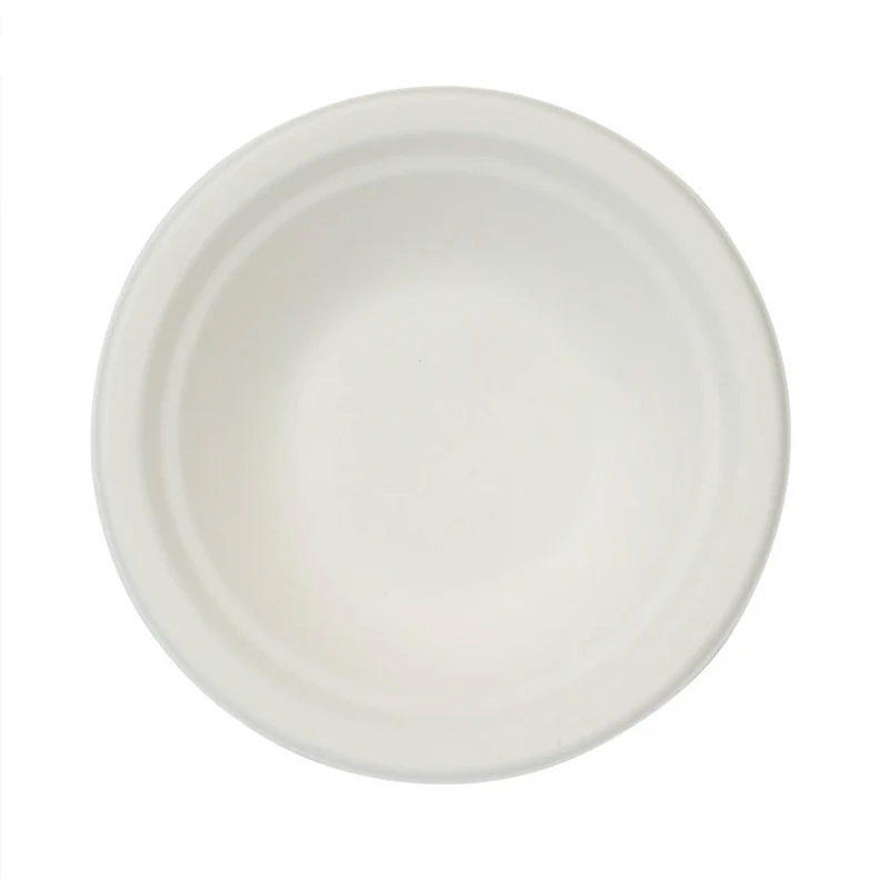 Piatti Fondi Biocompostabili Bianco 18 cm - 50 pezzi