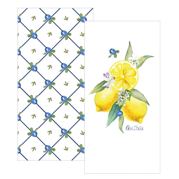 Tovaglioli in Carta Twin New Lemon Shape 33 x 33 cm - 16 pezzi