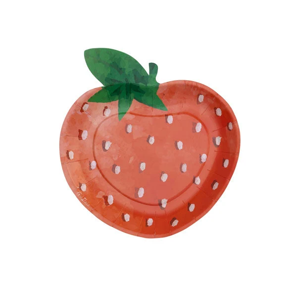 Piatti Sagomati La Fraise 18 x 19 cm - 8 pz