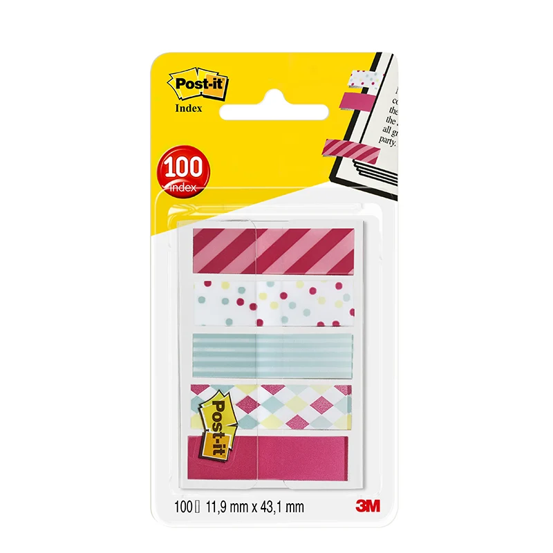 Segnapagina Post-It Index Mini Rimovibili Candy 12 x 43,2 mm - 100 pezzi