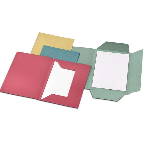 Cartella Manilla 3 Lembi 25X33 Senza Stampa Verde Cf.25