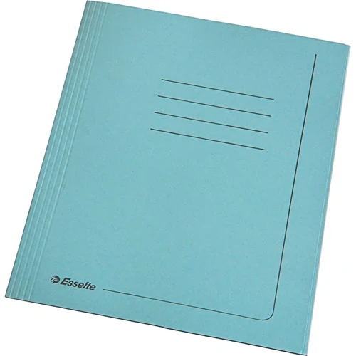Cartelle Manilla Esselte 3 Lembi con Stampa 25 x 35 cm / Azzurro / 25 pezzi