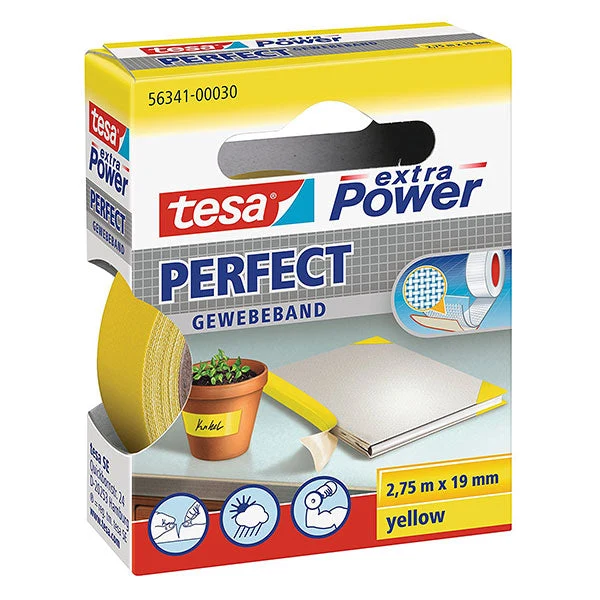 Nastro Adesivo Tesa Bord Tela 19X2,70 Giallo