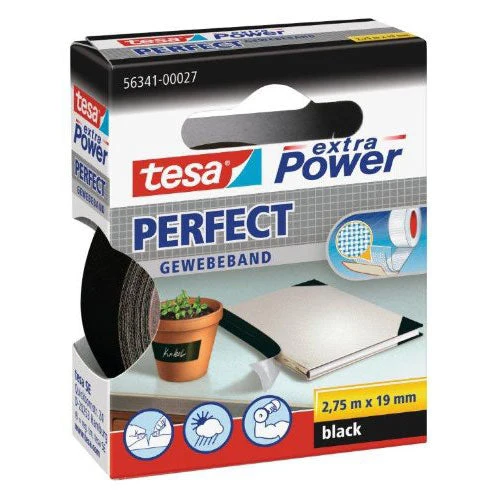 Nastro Adesivo Tesa Bord Tela 19X2,70 Nero