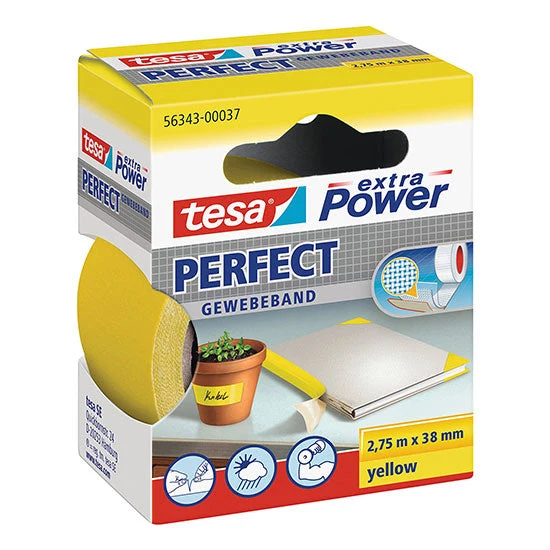 Nastro Adesivo Tesa Bord Tela 38X2,70 Giallo