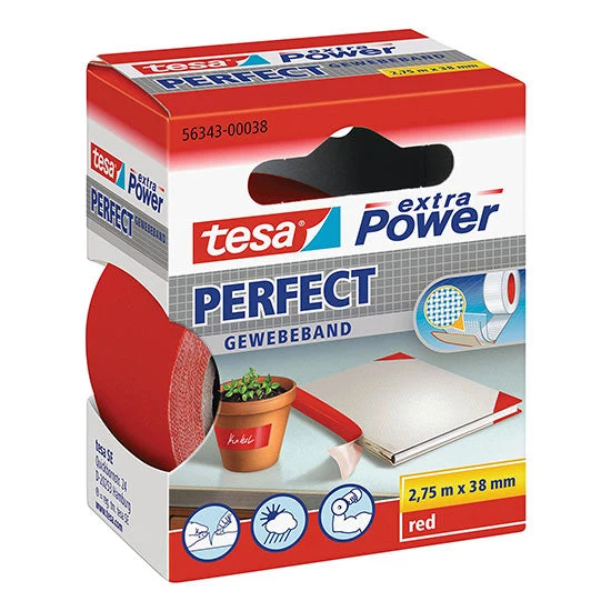 Nastro Adesivo Tesa Bord Tela 38X2,70 Rosso