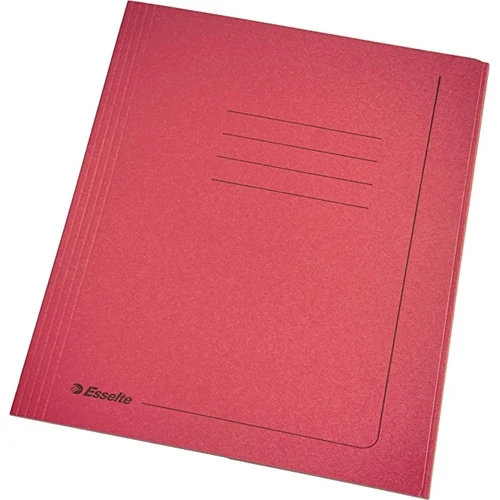 Cartelle Manilla Esselte 3 Lembi con Stampa 25 x 35 cm / Rosso / 25 pezzi