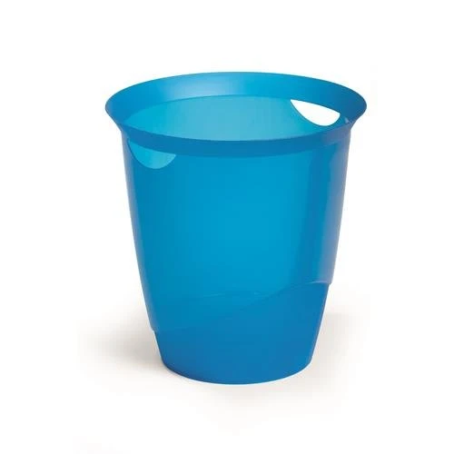 Cestino gettacarta blu traslucido