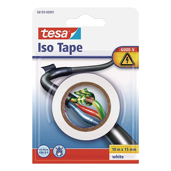 Nastro Adesivo Isolante 15X10 Blister Tesa Bianco