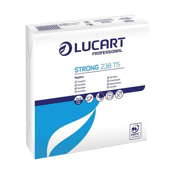 Tovaglioli Lucart Strong 238 T5 38 x 38 cm - 50 pezzi