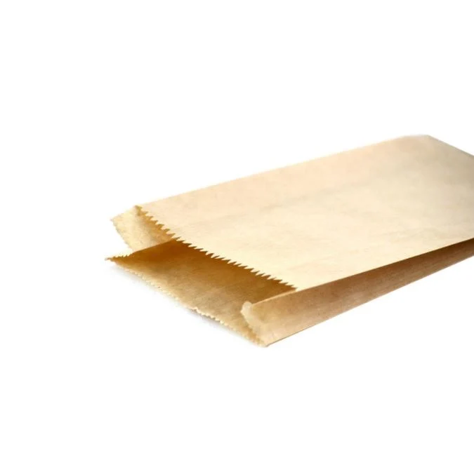 Sacchetti Carta Stampa Tinta Unita 12 x 22 +4 cm Avana - 100 pezzi