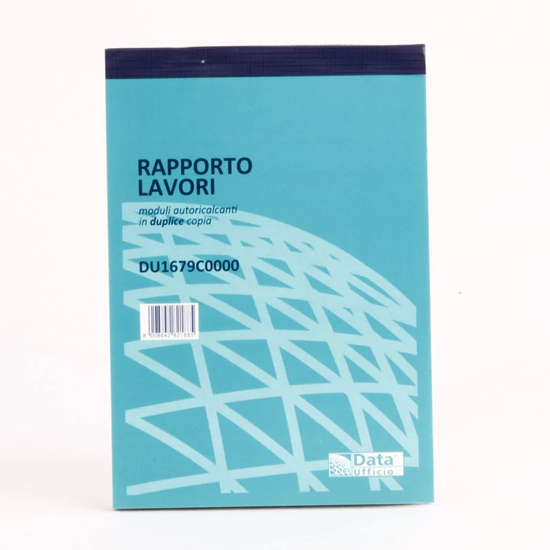 Blocco Data Ufficio Rapporto Lavoro 2 Copie Ricalco 10X15