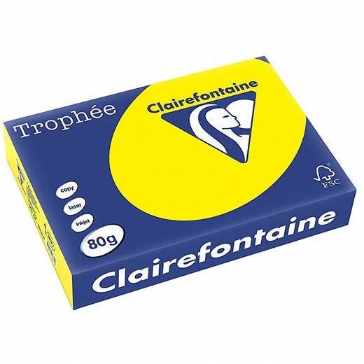 Risma Clairefontaine Trophe A4 G80 Ff500 Giallo Sole