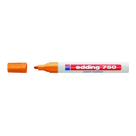 Pennarello Marcatore Edding 750 Punta Conica Mm.2 Arancione