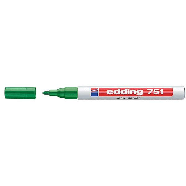 Pennarello Marcatore Edding 751 Punta Conica Mm1,0 Verde