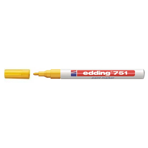 Pennarello Marcatore Edding 751 Punta Conica Mm.1,0 Giallo