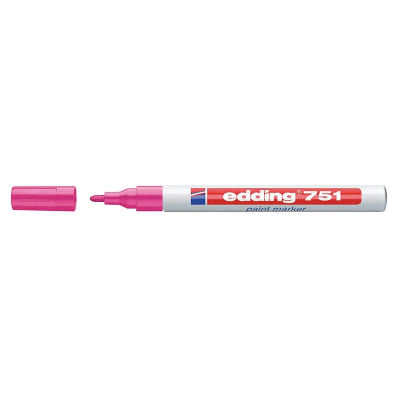 Pennarello Marcatore Edding 751 Punta Conica Mm 1,0 Rosa