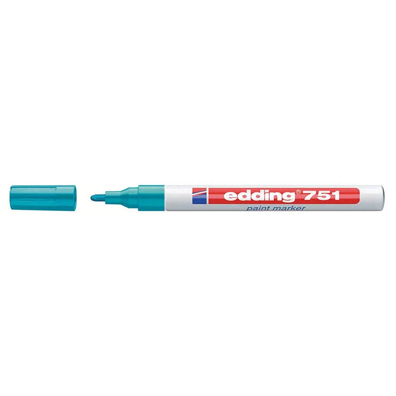 Pennarello Marcatore Edding 751 Punta Conica Mm 1,0 Azzurro