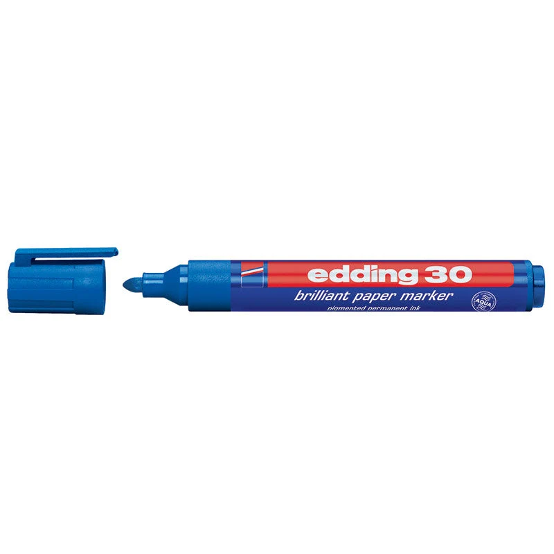 Pennarello Marcatore Edding 30 Punta Conica Mm.1,5 Blu Brillante