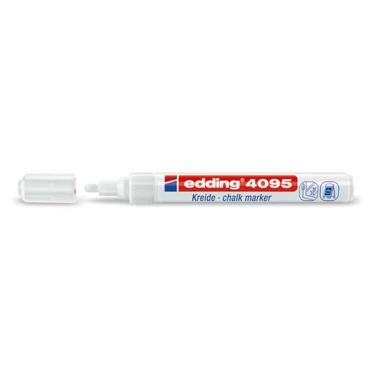 Pennarello Marcatore Edding Window 4095 Gesso Liquido Bianco