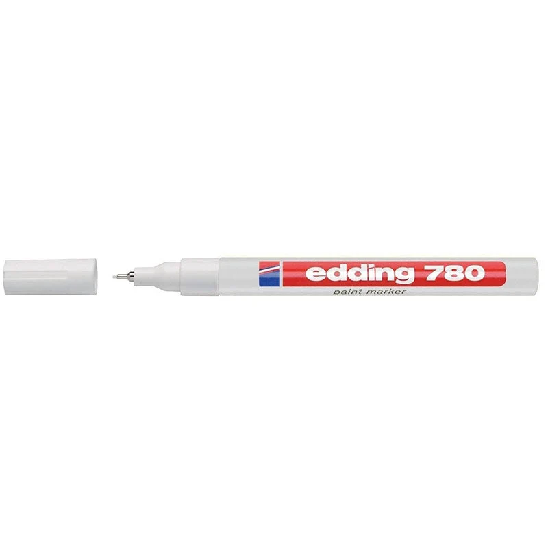 Pennarello Marcatore Edding 780 con Punta Sintetica 0,8 mm Bianco