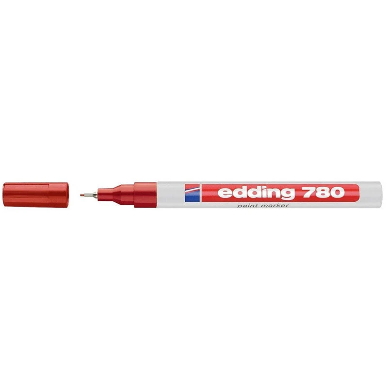 Pennarello Marcatore Edding 780 Punta Sintetica 0,8 Rosso