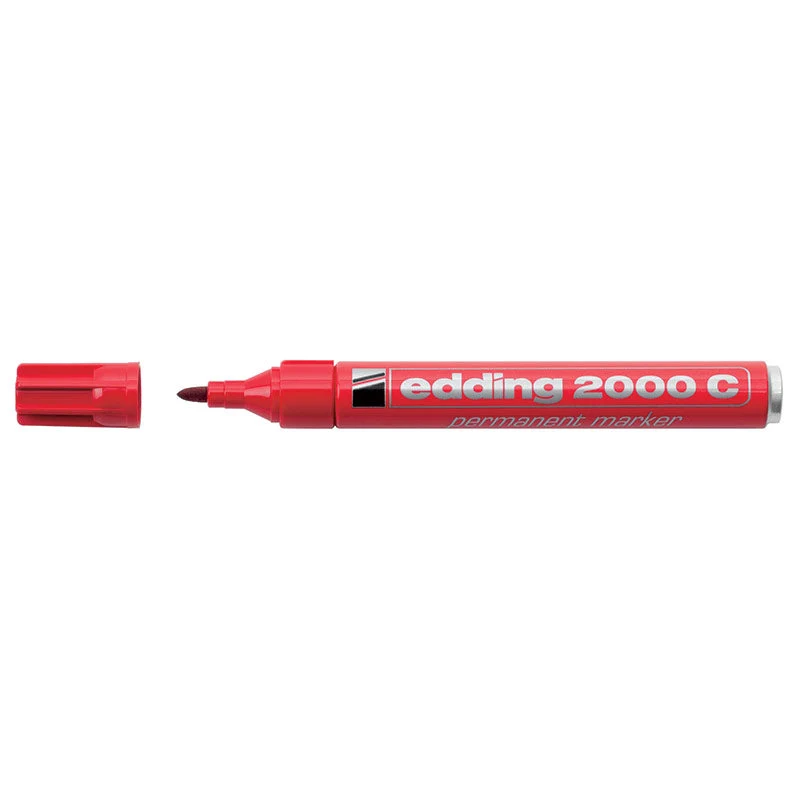 Pennarello Marcatore Edding 2000 Punta Conica Mm 1,5 Rosso