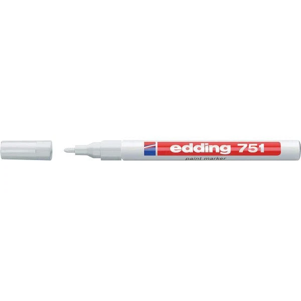 Pennarello Marcatore Edding 751 Punta Conica Mm1,0 Bianco