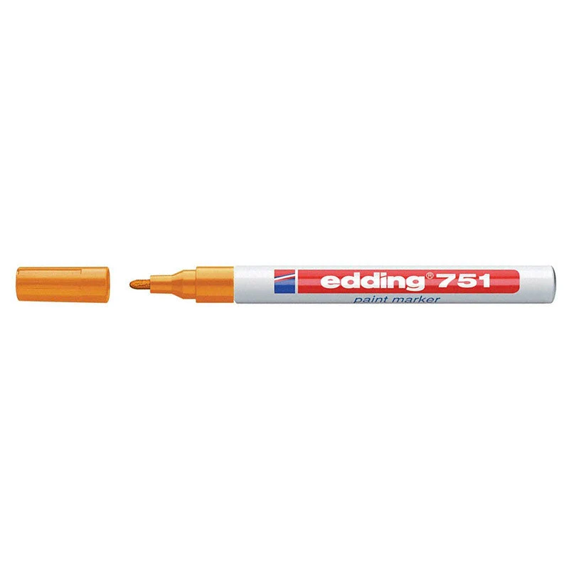 Pennarello Marcatore Edding 751 Punta Conica Mm 1,0 Arancio
