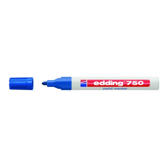 Pennarello Marcatore Edding 750 Punta Conica Mm.2 Blu