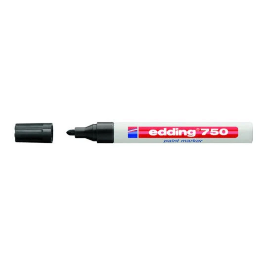 Pennarello Marcatore Edding 750 a Punta Conica 2 mm Nero