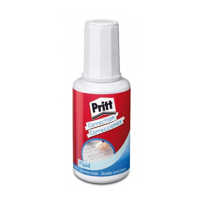 Correttore Liquido in Flacone con Pennello Pritt Fluid 20 ml
