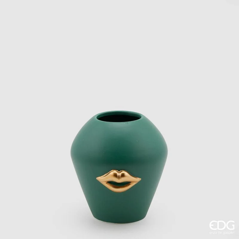 Vaso Kiss Verde 15 x 14 cm