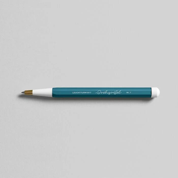 Penna Gel Leuchtturm 1917 Drehgriffel con Fusto Stone Blue e Inchiostro Nero