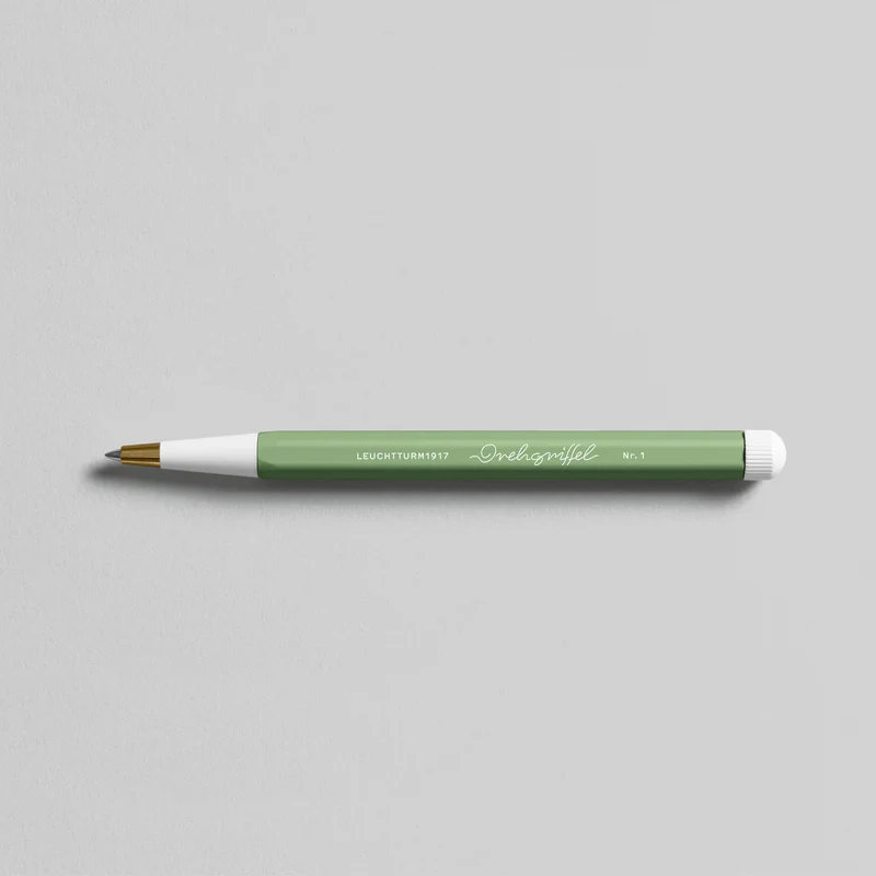 Penna Gel Leuchtturm 1917 Drehgriffel con Fusto Sage e Inchiostro Nero