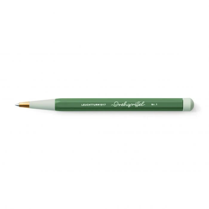 Penna Gel Leuchtturm 1917 Drehgriffel con Fusto Olive e Inchiostro Nero