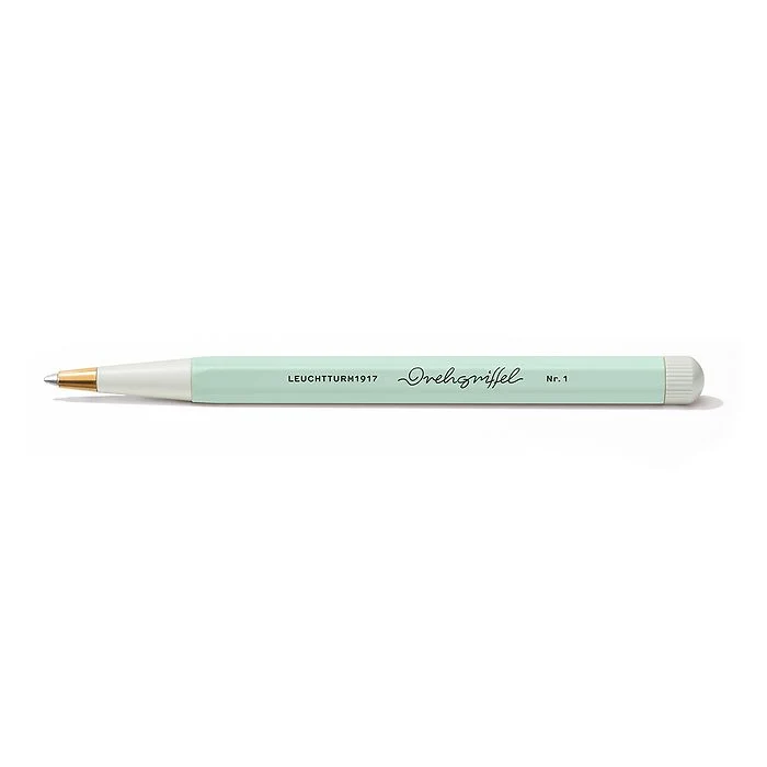 Penna Gel Leuchtturm 1917 Drehgriffel con Fusto Mint Green e Inchiostro Nero