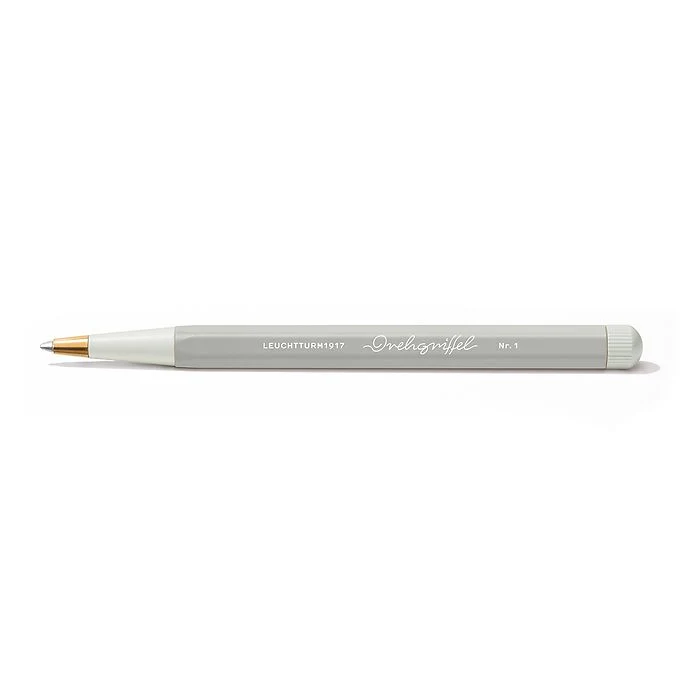 Penna Gel Leuchtturm 1917 Drehgriffel con Fusto Light Grey e Inchiostro Nero