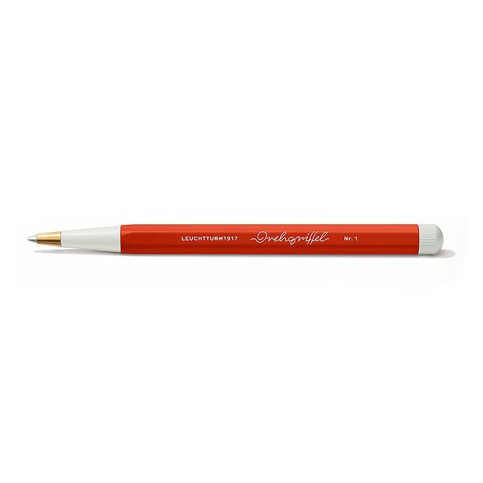 Penna Gel Leuchtturm 1917 Drehgriffel con Fusto Fox Red e Inchiostro Nero
