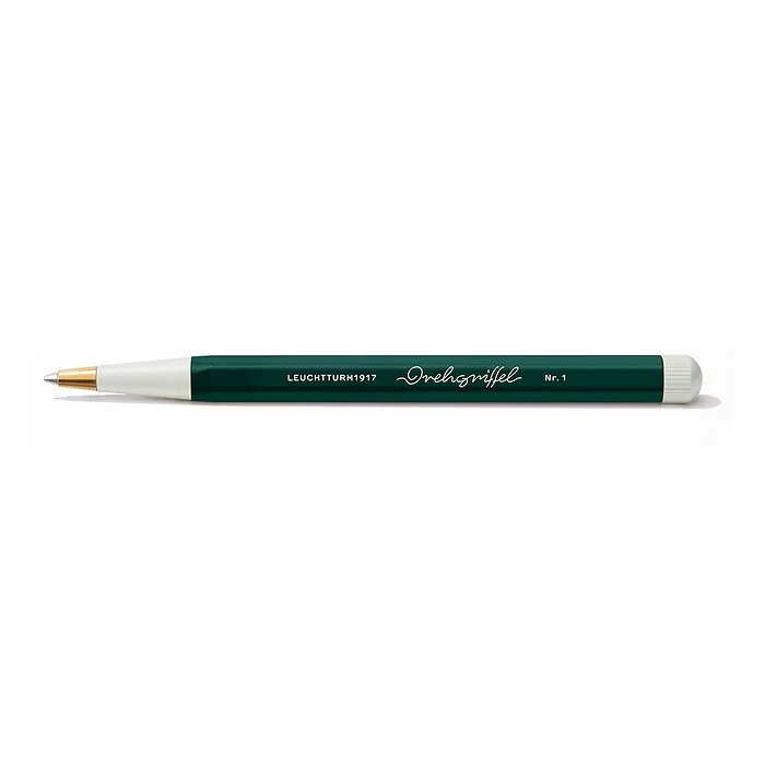 Penna Gel Leuchtturm 1917 Drehgriffel con Fusto Forest Green e Inchiostro Nero