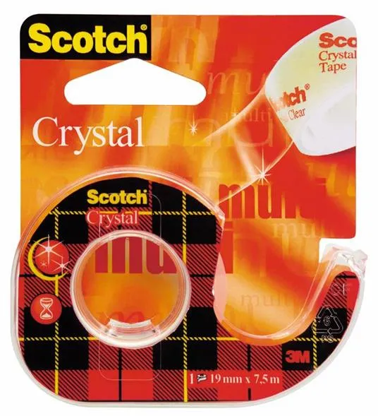 Nastro Adesivo 3M Trasparente Crystal 19 mm x 7,5 mt